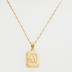 NWOT BRACHA initial necklace